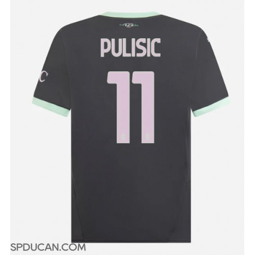 Muški Nogometni Dres AC Milan Christian Pulisic #11 Rezervni 2024-25 Kratak Rukav